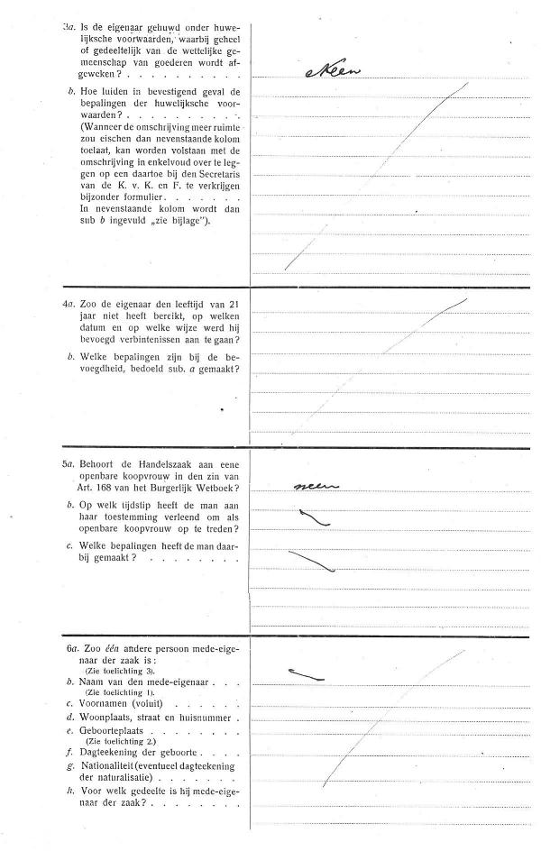 Inschrijving Kamer van Koophandel, Blad 2