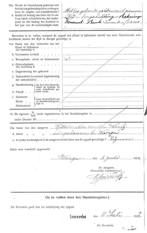 Inschrijving Kamer van Koophandel, Blad 4