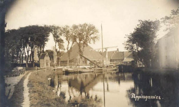 Ansichtkaart, Poppenwier 1925